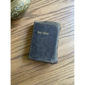 Vintage 1940s Bible Leather Bound King James Soft Bound Leather Holy Bible